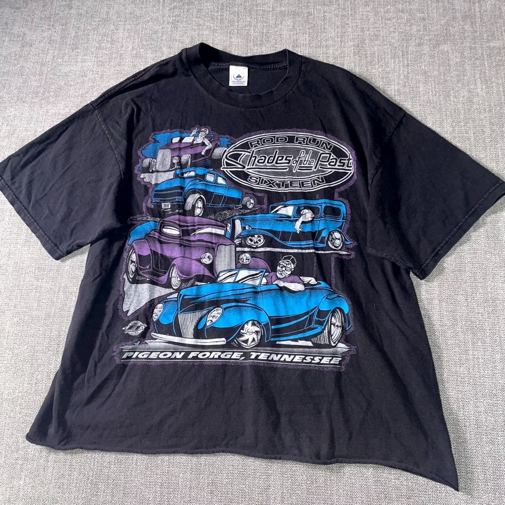 Delta Pro Weight T-Shirt Men's XL Black Rod Run Pigeon Forge Tennessee Graphic